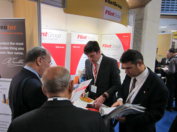 Christoph Baldermann, Technical Service Flexo & Letterpress Plates Flint Group Flexographic Products, informed visitors on the nyloprint® plate portfolio